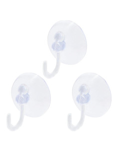30 Ganchos de Ventosa Kyuionty 30 mm Reutilizables PVC