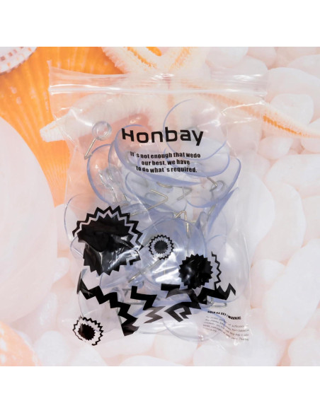 Gancho de Pared con Ventosa Honbay 30pcs 45mm para Baño y Cocina