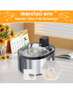 Filtros de Reemplazo para Fuente de Agua Gatos KTNAid 12 Unidades 2