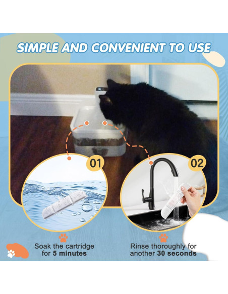 Filtros de Reemplazo 8PCS Downy Paws para Fuente de Agua Gatos