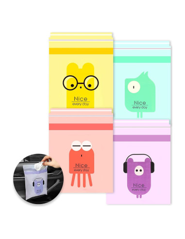 72 Bolsas de Basura Desechables Hion Autoadhesivas 5 Galones