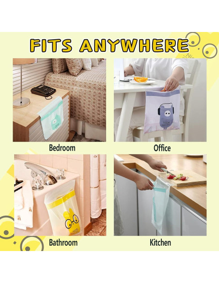 72 Bolsas de Basura Desechables Hion Autoadhesivas 5 Galones