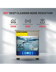 Limpiador Ultrasónico ZKH 2L con Calentador y Temporizador 2