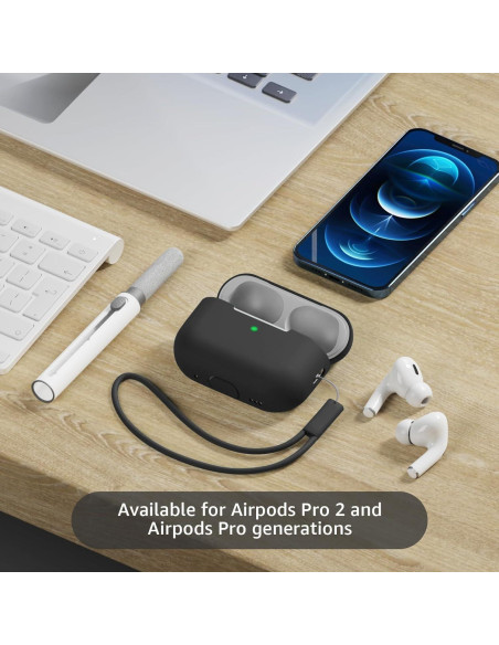 Funda de Silicona para AirPods Pro 2 Tandoler con Kit de Limpieza