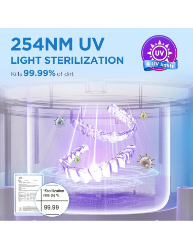Limpiadora Ultrasónica de Retenedores UEOFEN 200ml 45kHz