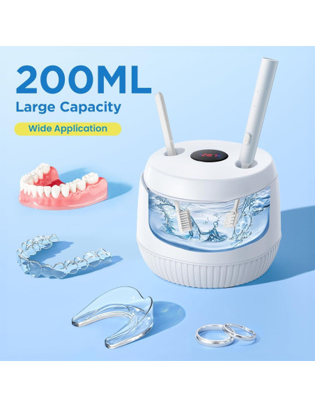 Limpiadora Ultrasónica de Retenedores UEOFEN 200ml 45kHz