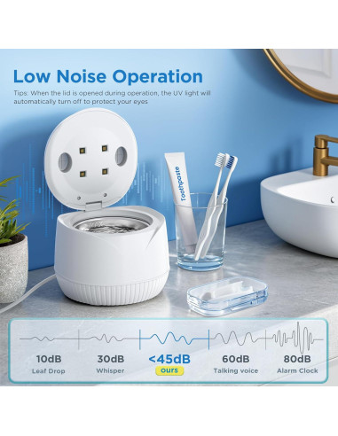 Limpiadora Ultrasónica de Retenedores UEOFEN 200ml 45kHz