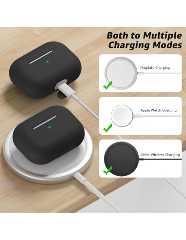 Funda de Silicona para AirPods Pro 2 Tandoler con Kit de Limpieza