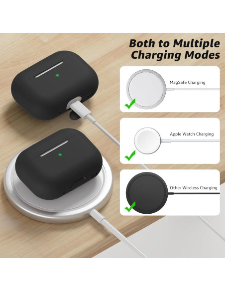 Funda de Silicona para AirPods Pro 2 Tandoler con Kit de Limpieza