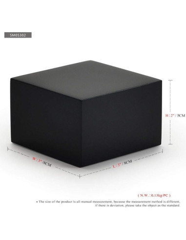 Soporte de exhibición de joyería Oirlv minimalista madera negra