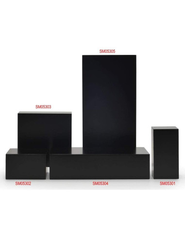 Soporte de exhibición de joyería Oirlv minimalista madera negra