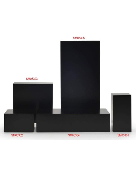 Soporte de exhibición de joyería Oirlv minimalista madera negra