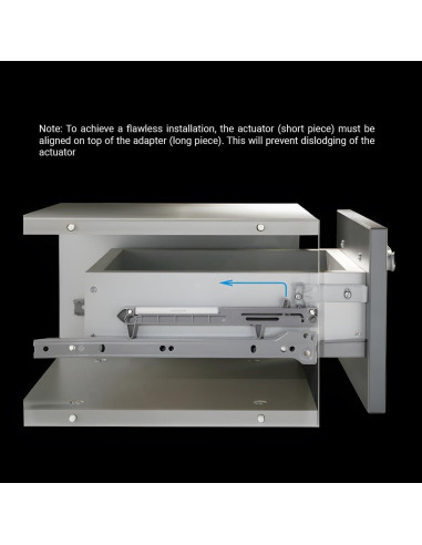 Cierre Suave para Cajones de Madera Rok Hardware 2-Pack Blanco