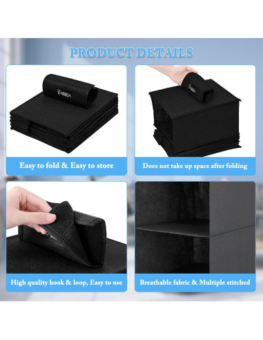 Soporte para Sombreros VAESIDA Negro, Organizador Colgante 10 Estantes