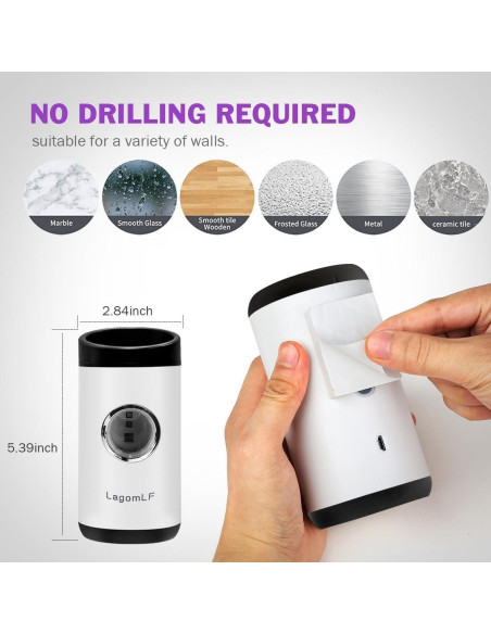 Dispensador Automático de Pasta de Dientes SecWiss TG-03 Blanco