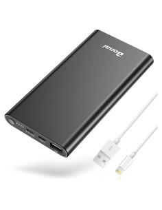Cargador Portátil BONAI 12000mAh Carga Rápida USB-C Negro