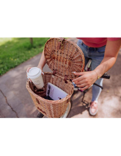 Cesta de Bicicleta Cambridge PICNIC TIME Mimbre 32.5cm 2