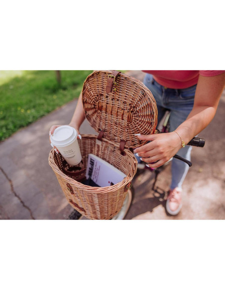 Cesta de Bicicleta Cambridge PICNIC TIME Mimbre 32.5cm