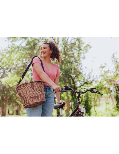Cesta de Bicicleta Cambridge PICNIC TIME Mimbre 32.5cm