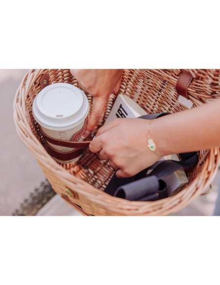 Cesta de Bicicleta Cambridge PICNIC TIME Mimbre 32.5cm