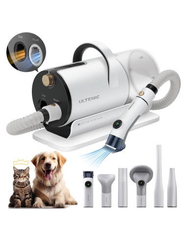 Kit de Aspiradora y Secador Ultenic P30 3 en 1 para Mascotas