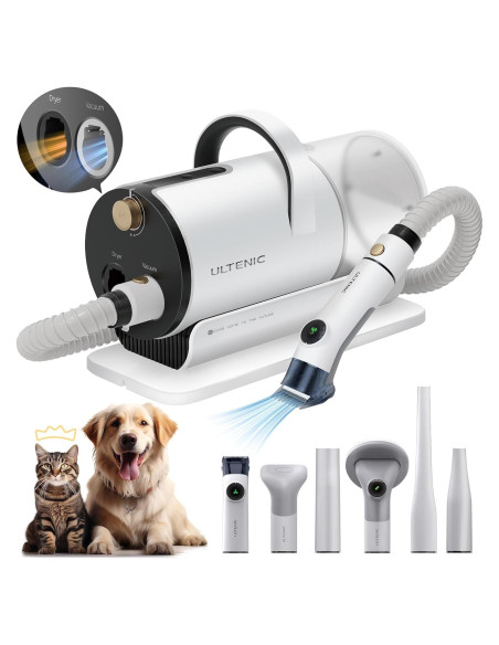 Kit de Aspiradora y Secador Ultenic P30 3 en 1 para Mascotas