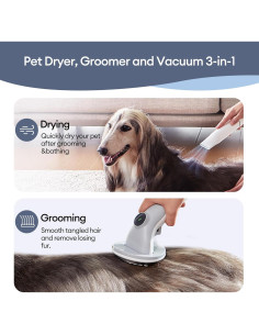 Kit de Aspiradora y Secador Ultenic P30 3 en 1 para Mascotas 2