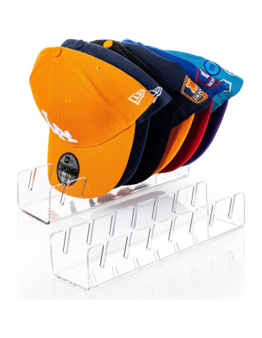 Soporte para Gorras HAYVAN 2 Pack Acrílico Transparente 14 Gorras