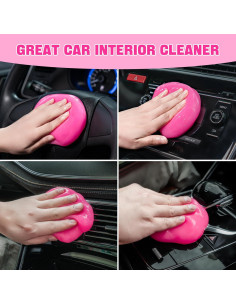 Paquete de 4 Gel de Limpieza VIOVIEW Rosa 28 oz para Auto 2