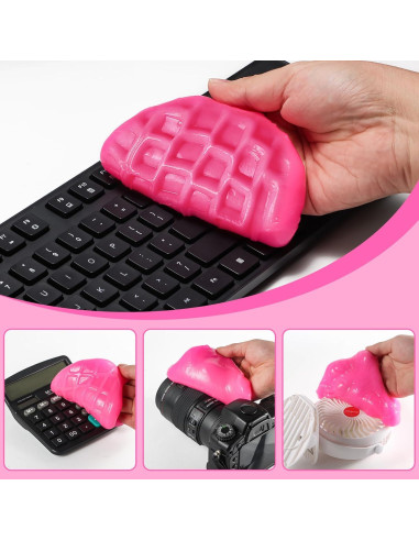 Paquete de 4 Gel de Limpieza VIOVIEW Rosa 28 oz para Auto