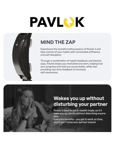 Pavlok 3 - Reloj inteligente deportivo para hábitos saludables