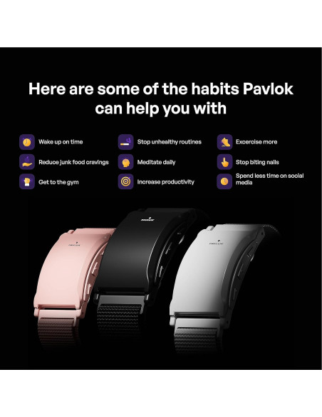 Pavlok 3 - Reloj inteligente deportivo para hábitos saludables