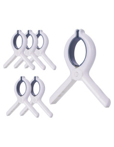 6 Clips de Toalla de Playa NUOYASI - Pinzas de Plástico Duraderas