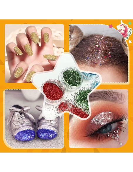 Kit de Tatuajes Temporales Brillantes Wxfhtda - 36 Colores + 151 Plantillas