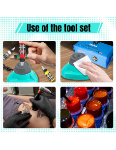 Kit Mezclador Vortex Mini OZER 10000RPM Tinta y Esmalte 30ml 2