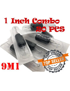 20 Agujas y Tubos Desechables Tatmax 25mm para Tatuaje 2