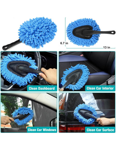 Kit de limpieza para interiores de automóviles Luscinum - 5 cepillos