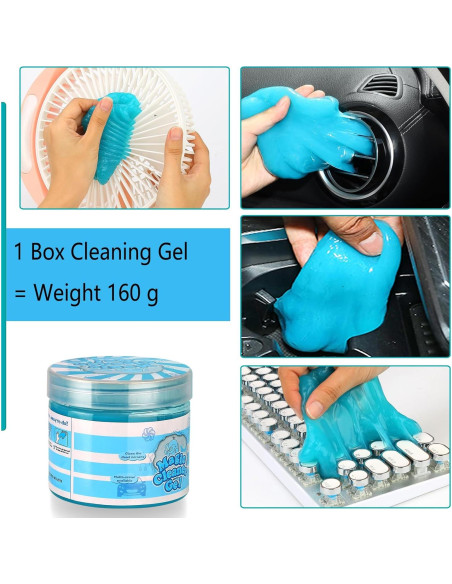 Kit de limpieza para interiores de automóviles Luscinum - 5 cepillos