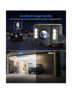 Cámara de Respaldo AUTO-VOX HD Impermeable con LED 2