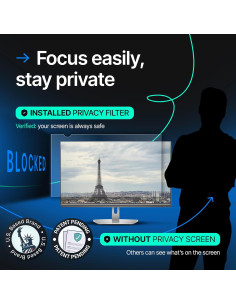 Filtro de Pantalla de Privacidad VINTEZ 32" Antirreflejo 2