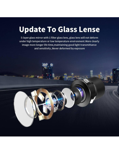 Cámara de Reversa Automática PTOHYU HD a Prueba de Agua