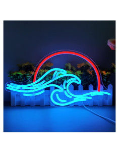 Letrero de Neón Atardecer LED Dleouly 22.5x40.9 cm USB