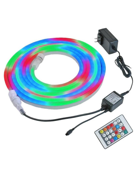 Kit de luces de cuerda LED RGBW Novelty Lights 5m con control remoto