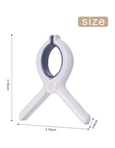 6 Clips de Toalla de Playa NUOYASI - Pinzas de Plástico Duraderas 2