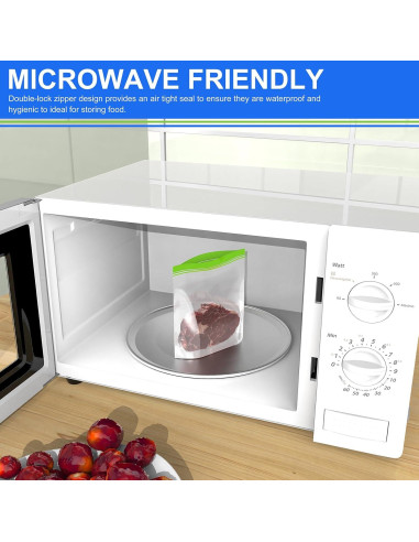 16 Bolsas Reutilizables Wovtary para Congelador y Sándwich