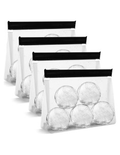 Paquete de 4 Bolsas de Almacenamiento de Hielo Reutilizables