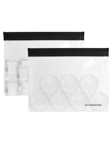 Paquete de 2 Bolsas Reutilizables para Almacenamiento de Hielo diatomiteco