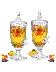 Dispensadores de Bebidas de Vidrio Nuogo 2 Pcs 3L Vintage