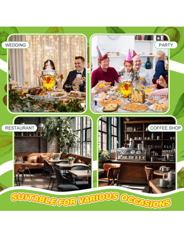 Dispensadores de Bebidas de Vidrio Nuogo 2 Pcs 3L Vintage