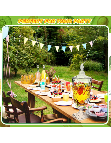 Dispensadores de Bebidas de Vidrio Nuogo 2 Pcs 3L Vintage